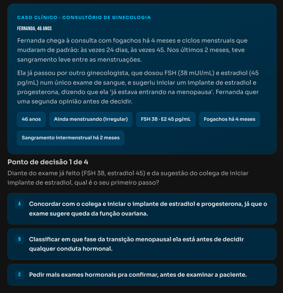Simulador de casos clínicos da FHPM